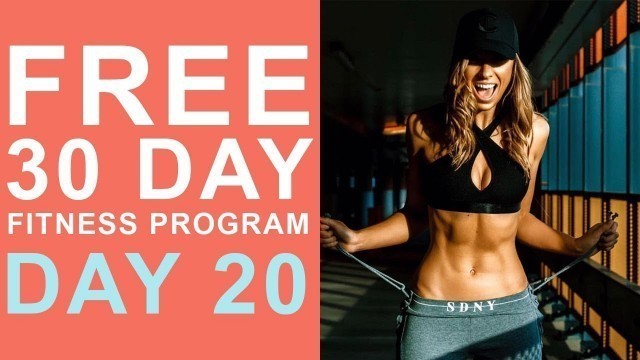 'Day 20 | Free 30 Day Fitness Challenge | What I Eat in a Day - Active Recovery'