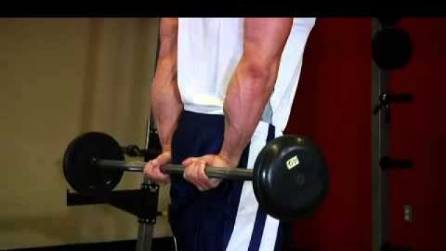 'Standing Palms-Up Barbell Behind The Back Wrist Curl Bilek Hareketi Nasıl Yapılır'