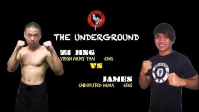 'James Lim [Blue] vs ZiJing [Red] [ Muay Thai : The Underground by Zeus Fitness Singapore ]'