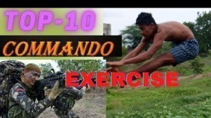 'Commando workout |Top 10 commando Training Exercise|