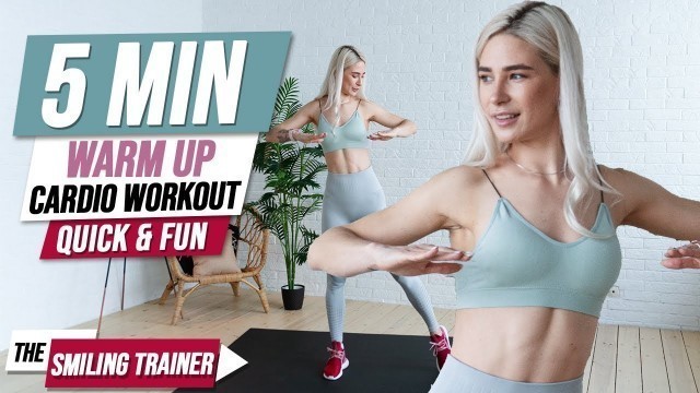 '5 Min Cardio Warm Up Workout | Quick Fit Fun Warm Up for Any Workout'