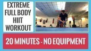 '20 Minute Dynamic Fitness - Extreme hiit workout at home - 20 Mins - No Equipment - All New Burpees'