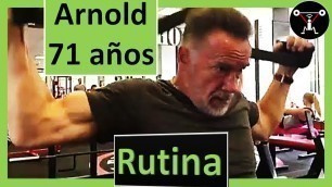 'ARNOLD Schwarzenegger ENTRENANDO a los 71 años 