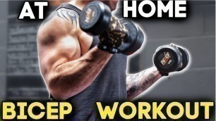 'Killer Bicep Workout With Dumbbells At Home (episode 6 of 6)'