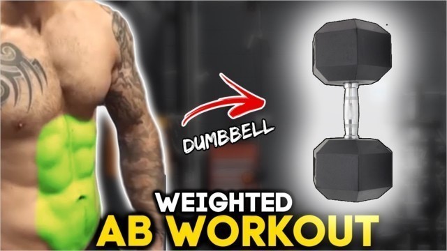 '15 Minute Dumbbell Home Abs Workout(follow real-time with me)'