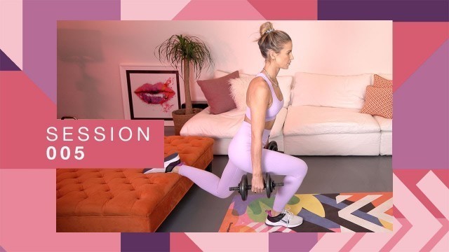 'Bare By Vogue Fitness | 15 Minute Glute and Leg workout with Sarah Lindsay'