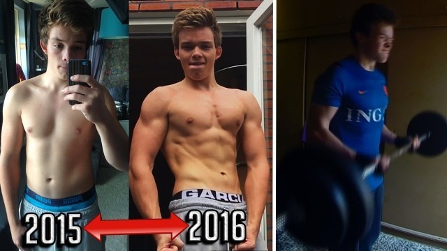 'My 1 Year Body Transformation (15 - 16 Years Old) \'incredible\' WORKOUT! - Calisthenics & Gym/Weights'