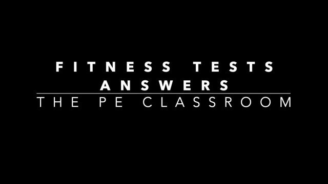 'Edexcel GCSE PE - Fitness Tests Answers'