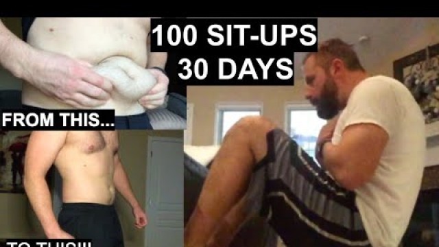 '100 Sit Ups A Day for 30 Days'