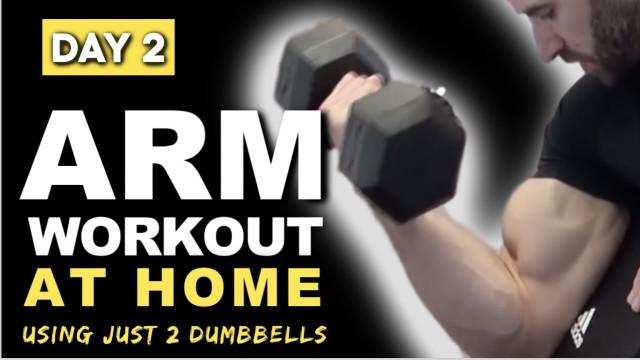 'Day 2 | 20 Min Arm Workout At Home | Home Dumbbell Toning Workout Program'