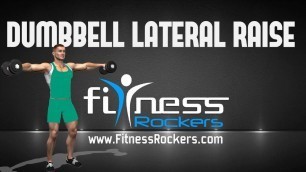 'Shoulder Workout - Dumbbell Side Lateral Raise in Hindi, India - Fitness Rockers'