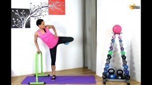 'Free Barre workout - BARLATES BODY BLITZ Lower Body Barre with Ball 2 with Linda Wooldridge'