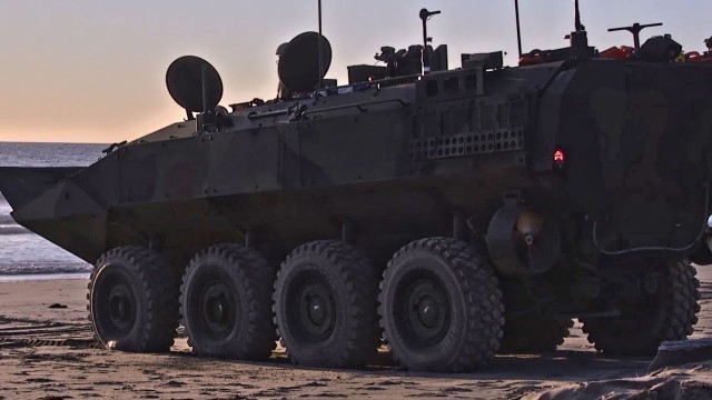 'U.S. Marines Test New Amphibious Combat Vehicles'