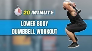 '20 MIN DUMBBELL LEG WORKOUT | At home'