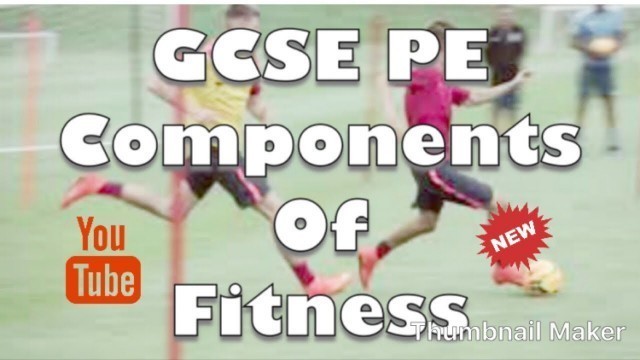 'GCSE PE 9-1 Components of Fitness Homework or Starter Task'