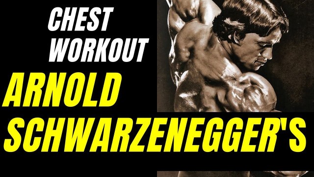 'ARNOLD  SCHWARZENEGGER\'S  EARLY CONTEST BODY BUILDING DAYS. Chest dayt#workout #fit #fitness'