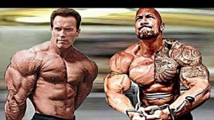 'The Rock and Arnold Schwarzenegger 