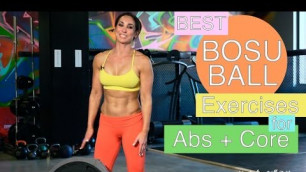 'Best Bosu Ball Exercises for Abs and Core | Natalie Jill'