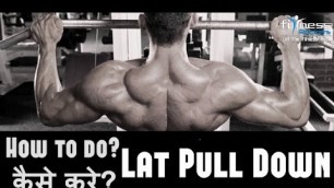 'Back & Lats muscle Workout - Lat Pull Down, Hindi, India - Fitness Rockers'