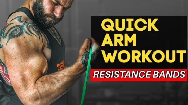 '10 Min Zeus Fitness Resistance Band Arm Workout | Home or Gym'