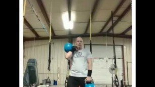 'Gorilla cleans 30.9 lbs! 50 in 1 min Bare Fitness Elkhart Kettlebell'