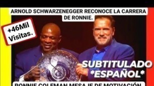 'Ronnie Coleman Mensaje Llorando agradecido por Arnold Schwarzenegger + Subtitulos en Español.'