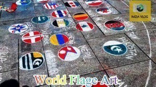 'World Flage art | Flage Art gallery | My zeil Frankfurt'